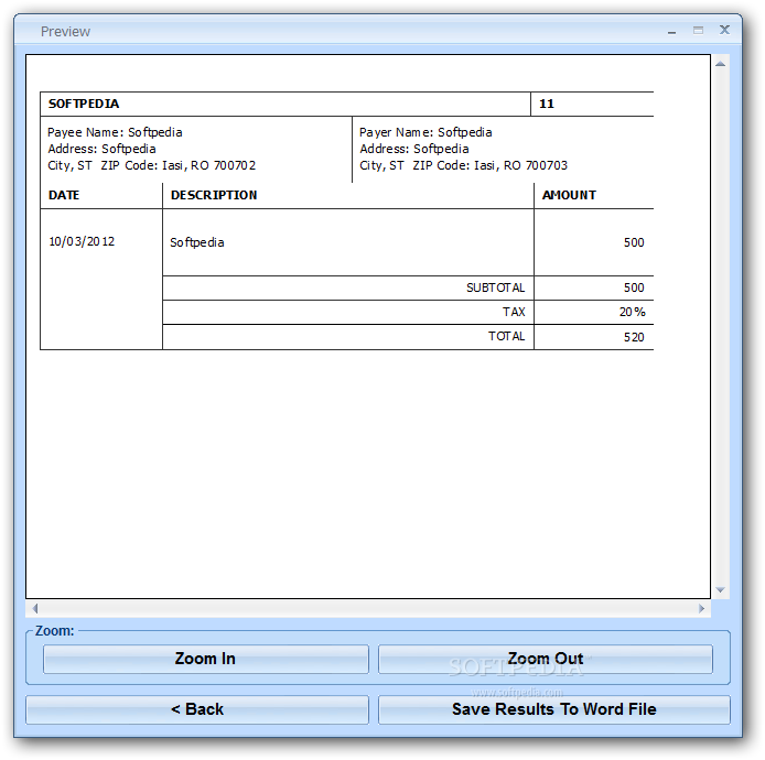 Receipt Template Microsoft Word 2007