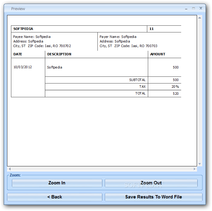 MS Word Receipt Template Software Download Free With Screenshots And Review