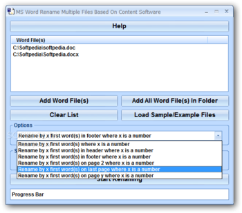 MS Word Rename Multiple Files Based On Content Software screenshot 2