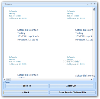 MS Word Shipping Labels Template Software screenshot 2