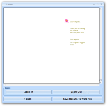 MS Word Thank You Card Template Software screenshot 2