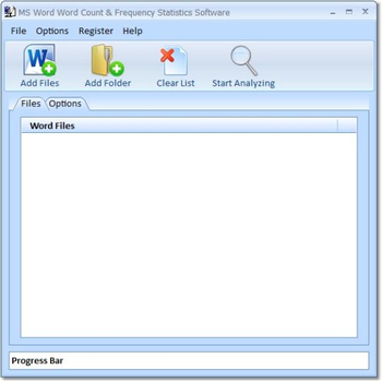 MS Word Word Count & Frequency Statistics Software screenshot