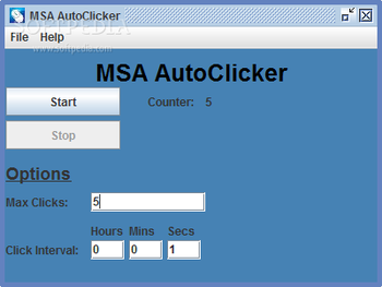 MSA AutoClicker screenshot