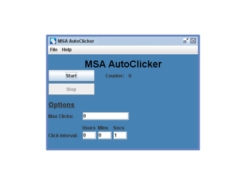 MSA AutoClicker screenshot