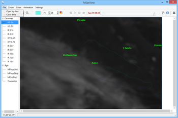 MSatView screenshot 2