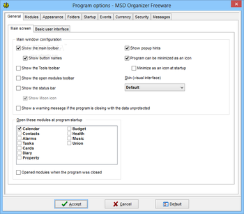 MSD Organizer Freeware screenshot 11