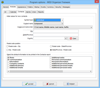 MSD Organizer Freeware screenshot 13