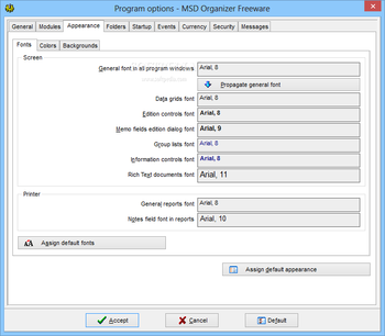 MSD Organizer Freeware screenshot 14