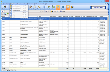 MSD Organizer Freeware screenshot 17