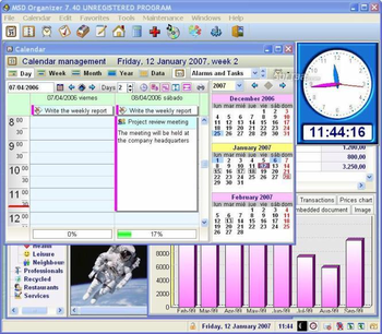 MSD Organizer Portable Freeware screenshot 2