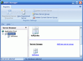 MSDE Manager screenshot