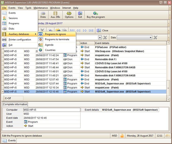 MSDSoft Supervisor screenshot