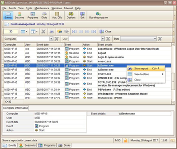 MSDSoft Supervisor screenshot 2