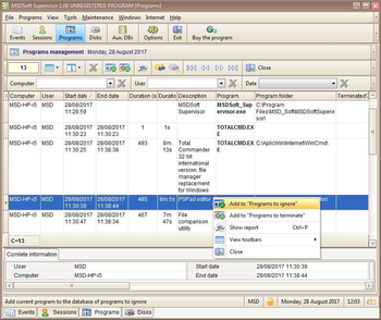 MSDSoft Supervisor screenshot 5