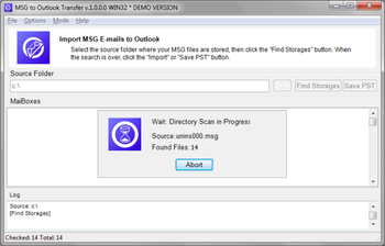 MSG to Outlook Transfer screenshot 2
