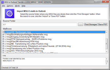 MSG to Outlook Transfer screenshot 3