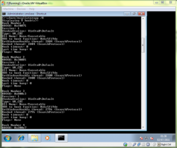 MsgHookLister screenshot