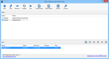 MSH Delete Files Older Than screenshot