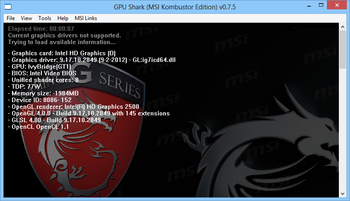 MSI Kombustor screenshot 2