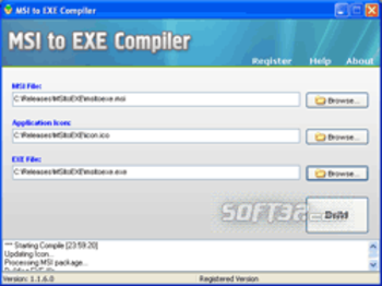 MSI to EXE Compiler screenshot 3