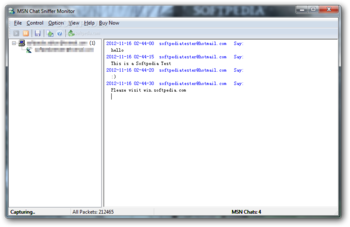 MSN Chat Monitor & Sniffer screenshot