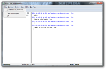 MSN Chat Monitor & Sniffer screenshot 2