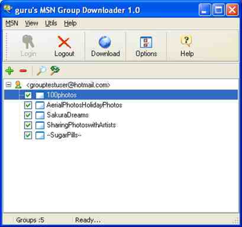 MSN Group Downloader screenshot 2