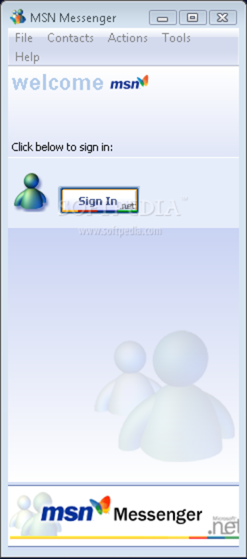 MSN Messenger for Windows 2000 screenshot
