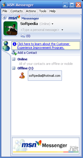 MSN Messenger screenshot