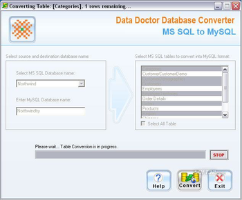 MSSQL Database To MySQL Migrator screenshot 3