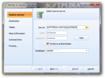 MSSQL to MySQL Converter screenshot