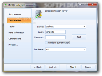 MSSQL to MySQL Converter screenshot 2