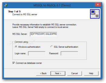 MSSQL to MySQL screenshot 2