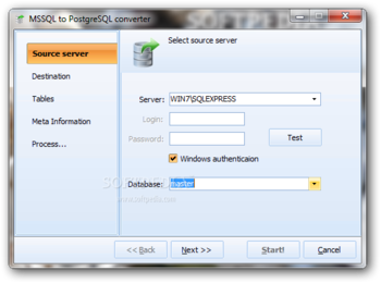 MSSQL to PostgreSQL Converter screenshot