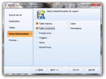 MSSQL to PostgreSQL Converter screenshot 3