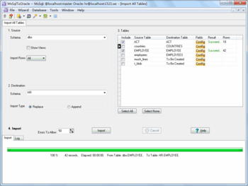 MsSqlToOracle screenshot 3