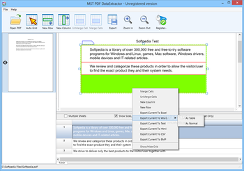 MST PDF DataExtractor screenshot 2