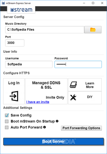 mStream Express screenshot