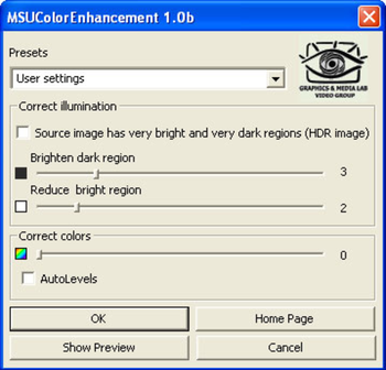 MSU Color Enhancement VirtualDub plugin screenshot 2