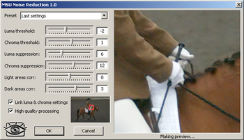 MSU Noise Reduction plugin for RAW Magick screenshot