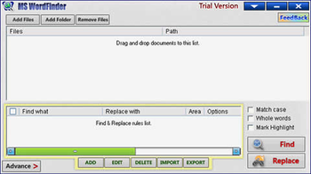 MSWordFinder screenshot