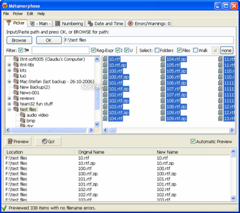 MÃƒÂ©tamorphose File -n- Folder Renamer screenshot