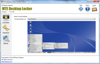 MTE Desktop Locker Standard Edition screenshot