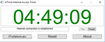 mTime Internet Access Timer screenshot