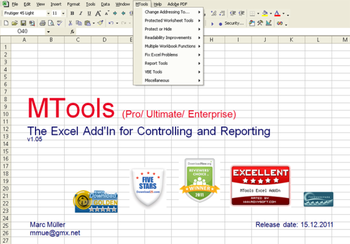 MTools Pro Excel Add-In screenshot