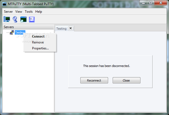 MTPuTTY screenshot 2