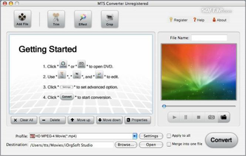 MTS Converter for Mac screenshot 3