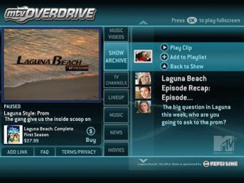 MTV Overdrive for Media Center screenshot 2