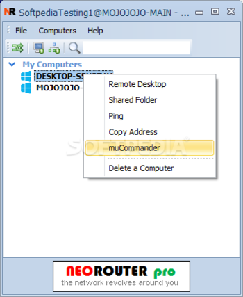 muCommander Add-on for NeoRouter screenshot 2