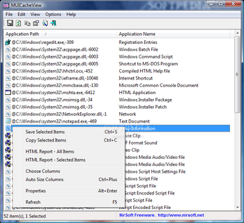MUICacheView screenshot